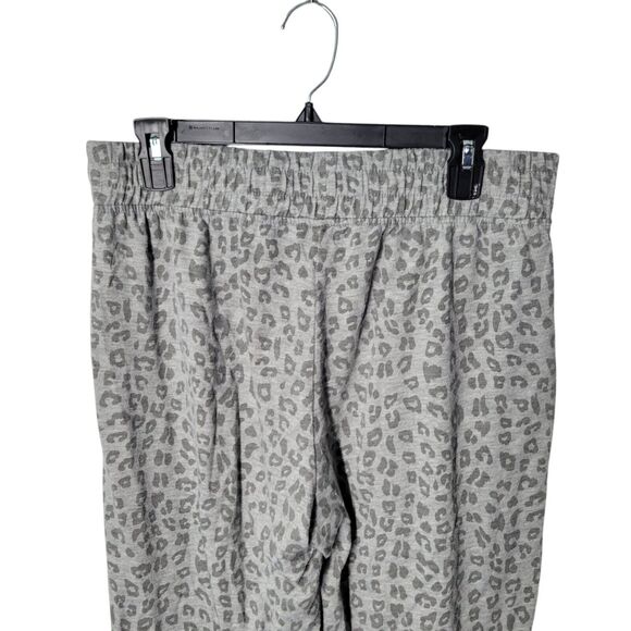 Simple Pleasures Womens Size XL Gray Animal Print Elastic Waist Pull On Lounge - Picture 4 of 11